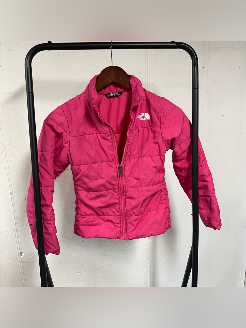 The North Face Hot Pink Quilted Puffer Jacket